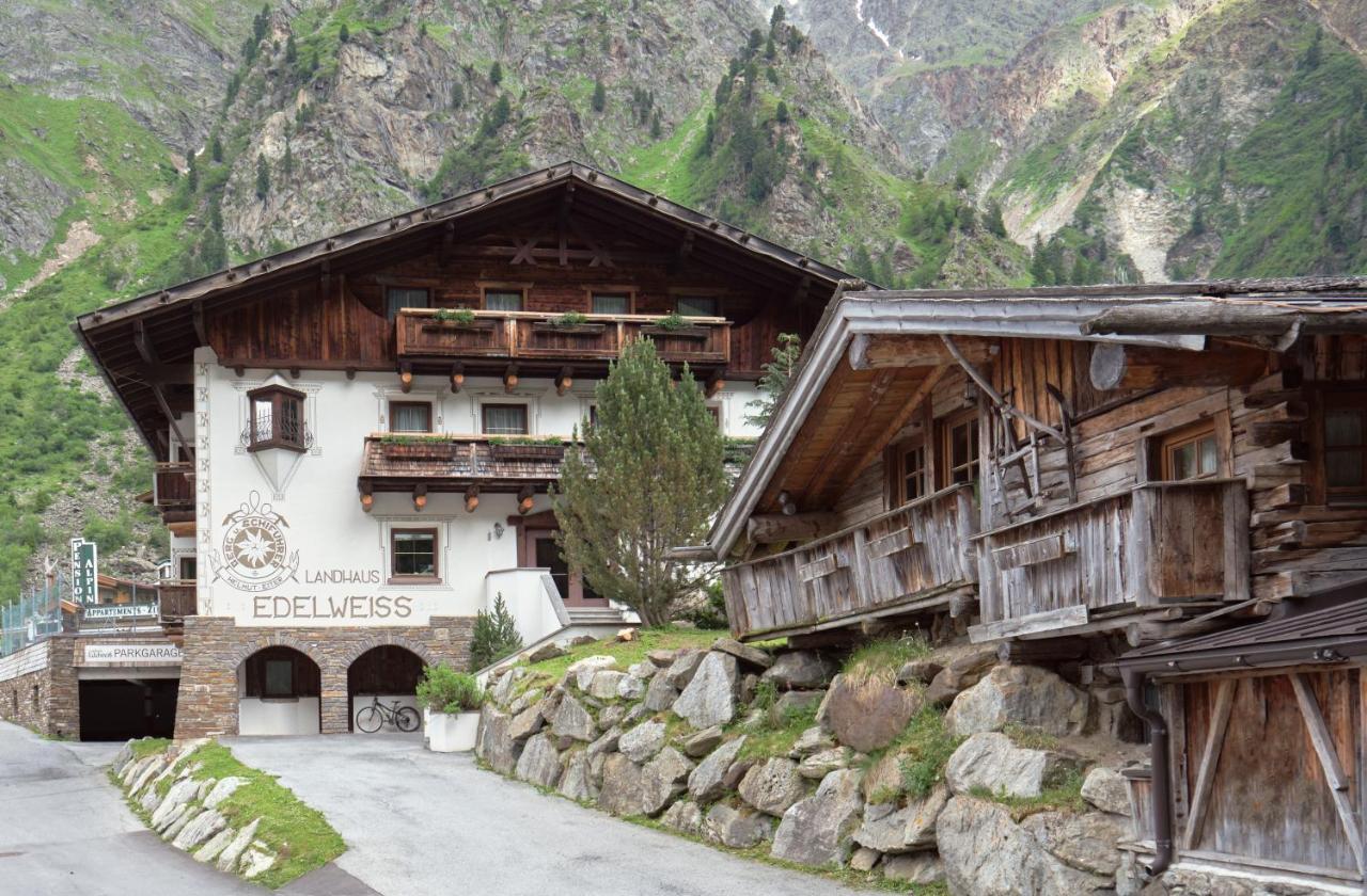 Hotel Landhaus Edelweiss Sankt Leonhard im Pitztal Exterior foto