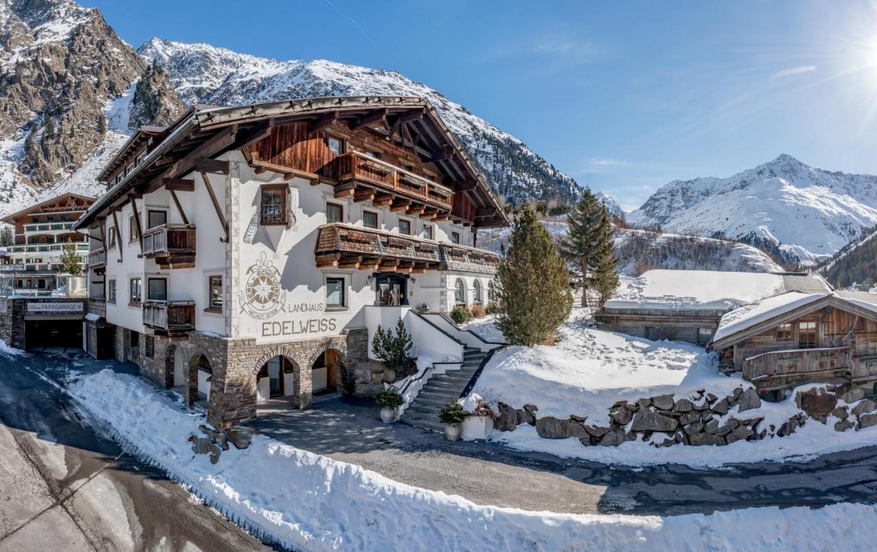 Hotel Landhaus Edelweiss Sankt Leonhard im Pitztal Exterior foto